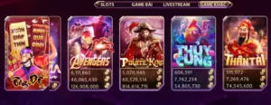 Đa dạng tựa game nổ hũ gemwin 2024