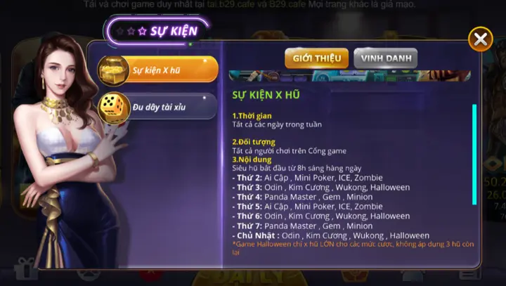 Hàng loạt sự kiện khủng đến từ nổ hũ b29