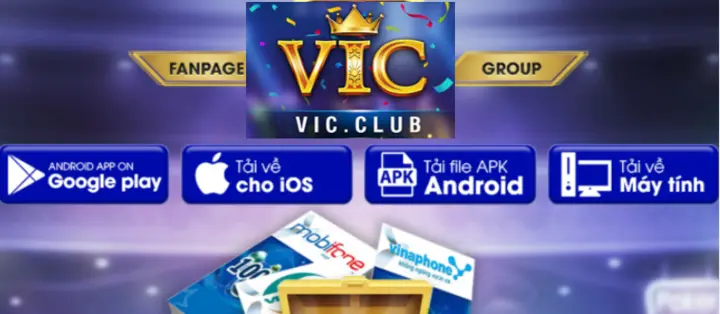 Thao tác tải nổ hũ Vic club trên thiết bị thông minh