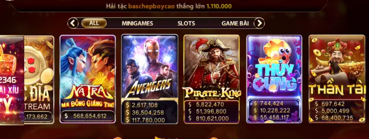 Sản phẩm game nổ hũ Zowin đa dạng nhưng không kém phần chất lượng