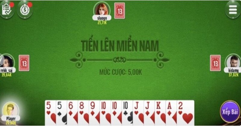 Xử lý lá bài yếu của bộ Tiến lên miền nam