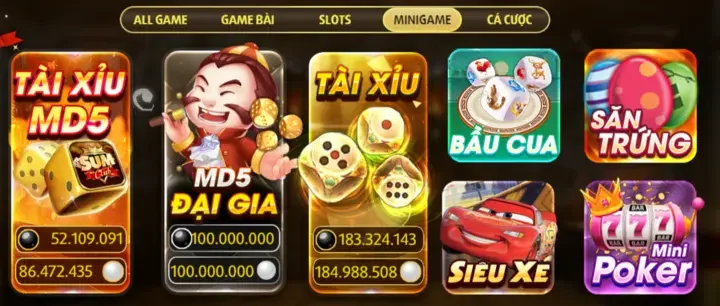 Danh sách sách hạng mục game Sumclub chất lượng