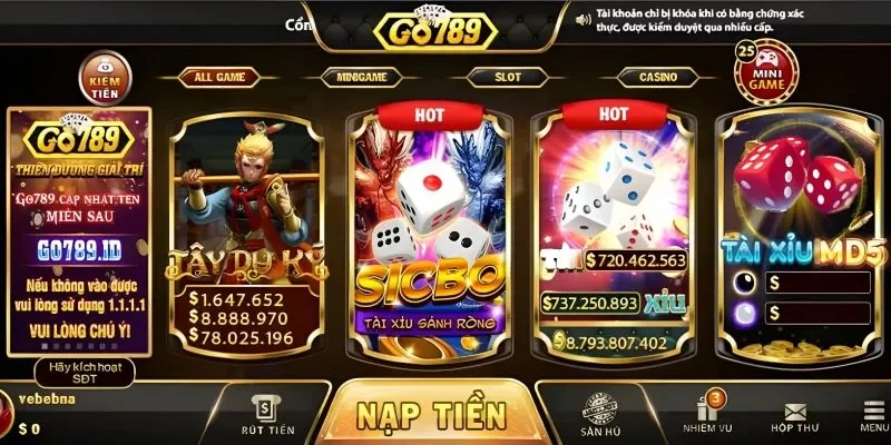 Kho game siêu hấp dẫn, mới lạ tại go789