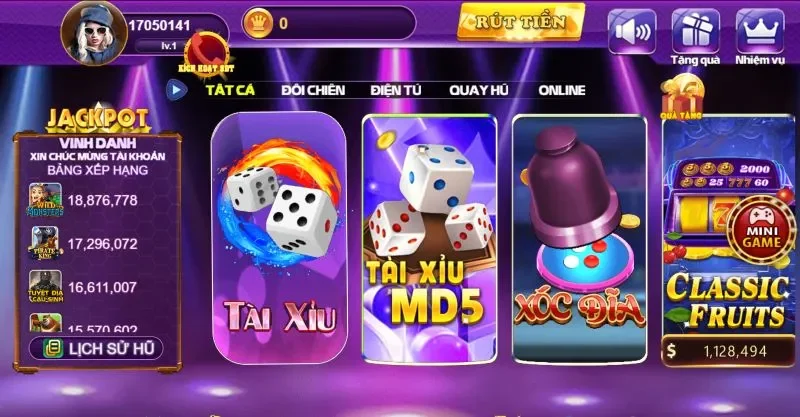 Sảnh game cược siêu khủng của 68gamebai