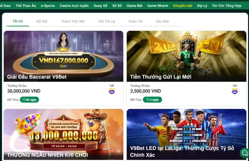 Những ưu điểm nổi bật của sân chơi v9bet