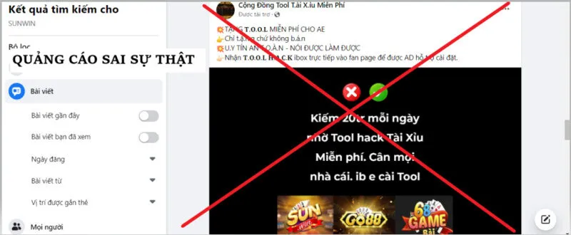Top 3 nhà cái không uy tín Nhà cái Sunwin hoạt động gian lận