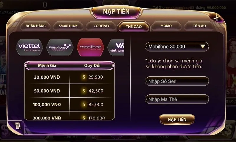 Review top 3 thẻ cào nên nạp game bài uy tín